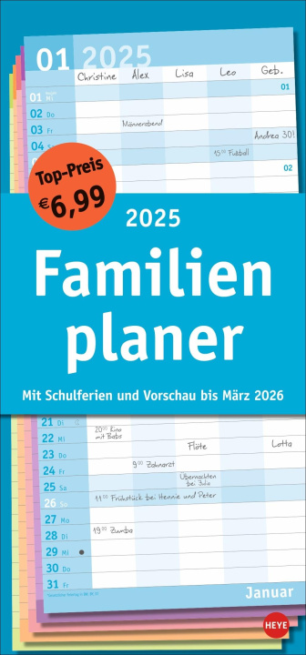Calendar/Diary Basic Familienplaner 2025 