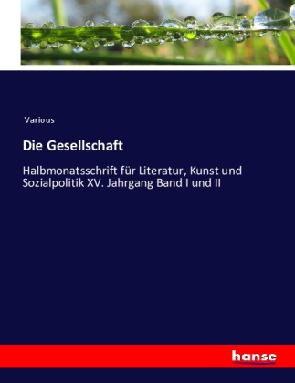 Knjiga Die Gesellschaft 