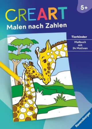 Kniha Ravensburger CreArt Malen nach Zahlen ab 5: Tierkinder, Malbuch, 24 Motive Simone Pahl
