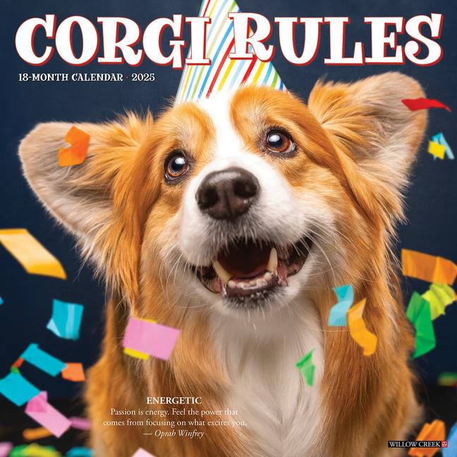 Calendar/Diary CAL 25 CORGI RULES 2025 WALL WALL