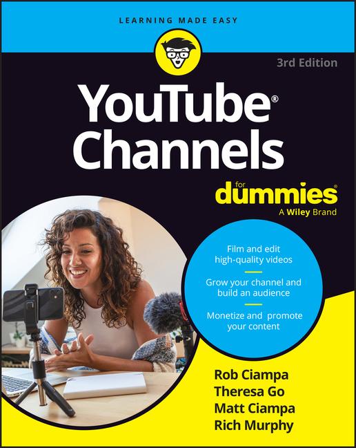 Książka Youtube Channels for Dummies Theresa Go