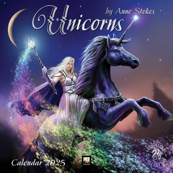 Kalendář/Diář Unicorns by Anne Stokes Wall Calendar 2025 (Art Calendar) 