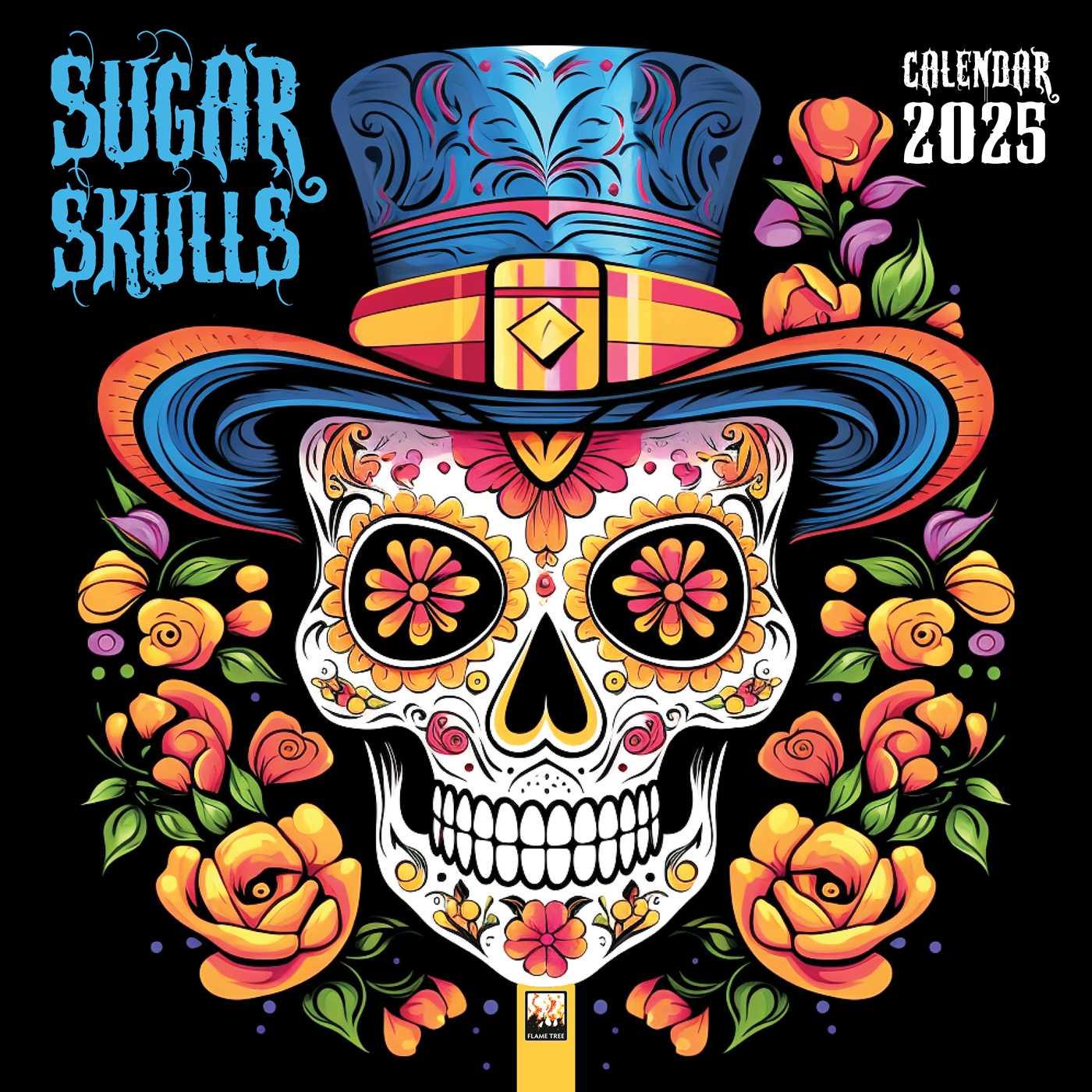 Kalendár/Diár Sugar Skulls Wall Calendar 2025 (Art Calendar) 