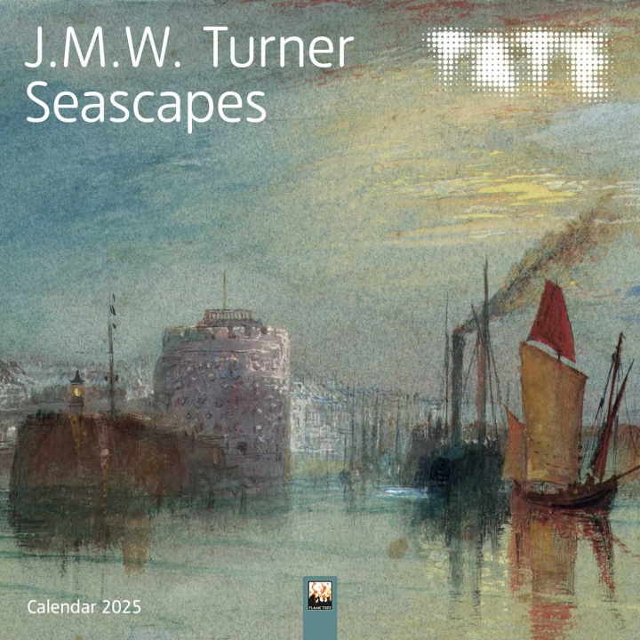 Kalendarz/Pamiętnik Tate: J.M.W. Turner Seascapes Wall Calendar 2025 (Art Calendar) 