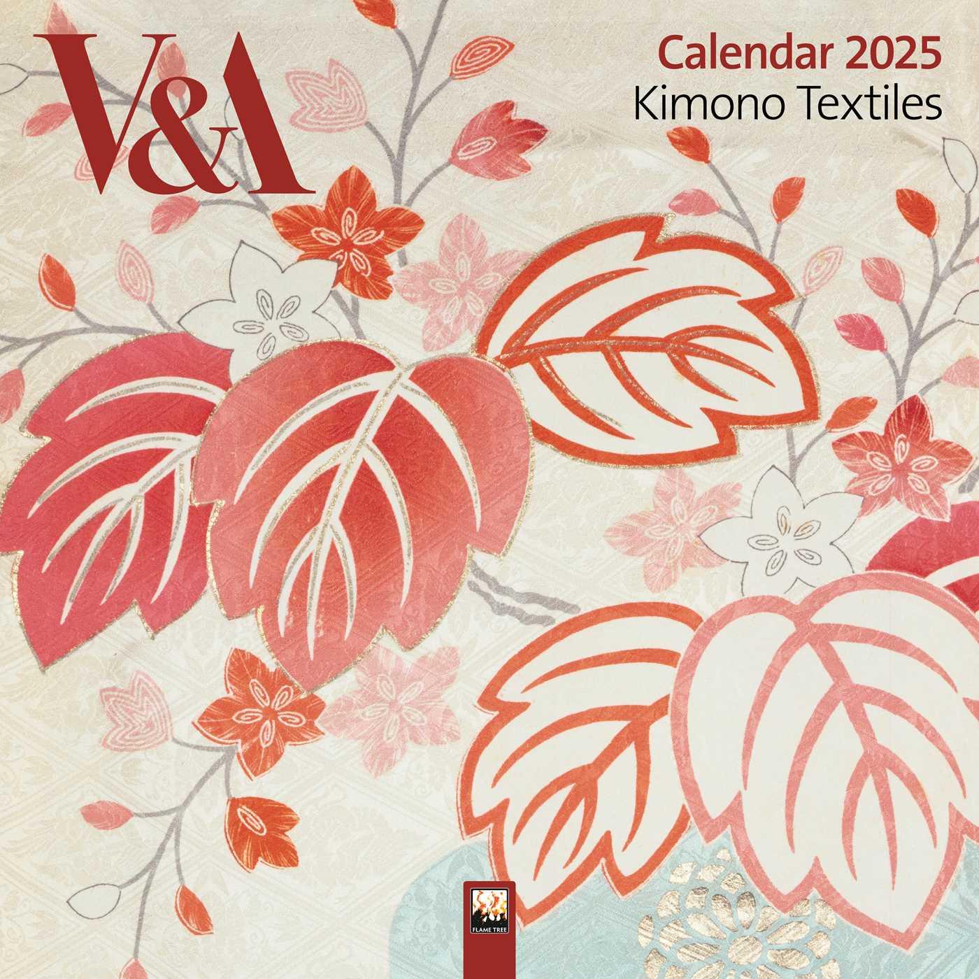 Kalendář/Diář V&a: Kimono Textiles Wall Calendar 2025 (Art Calendar) 