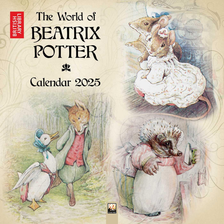 Naptár/Határidőnapló British Library: Beatrix Potter Wall Calendar 2025 (Art Calendar) 