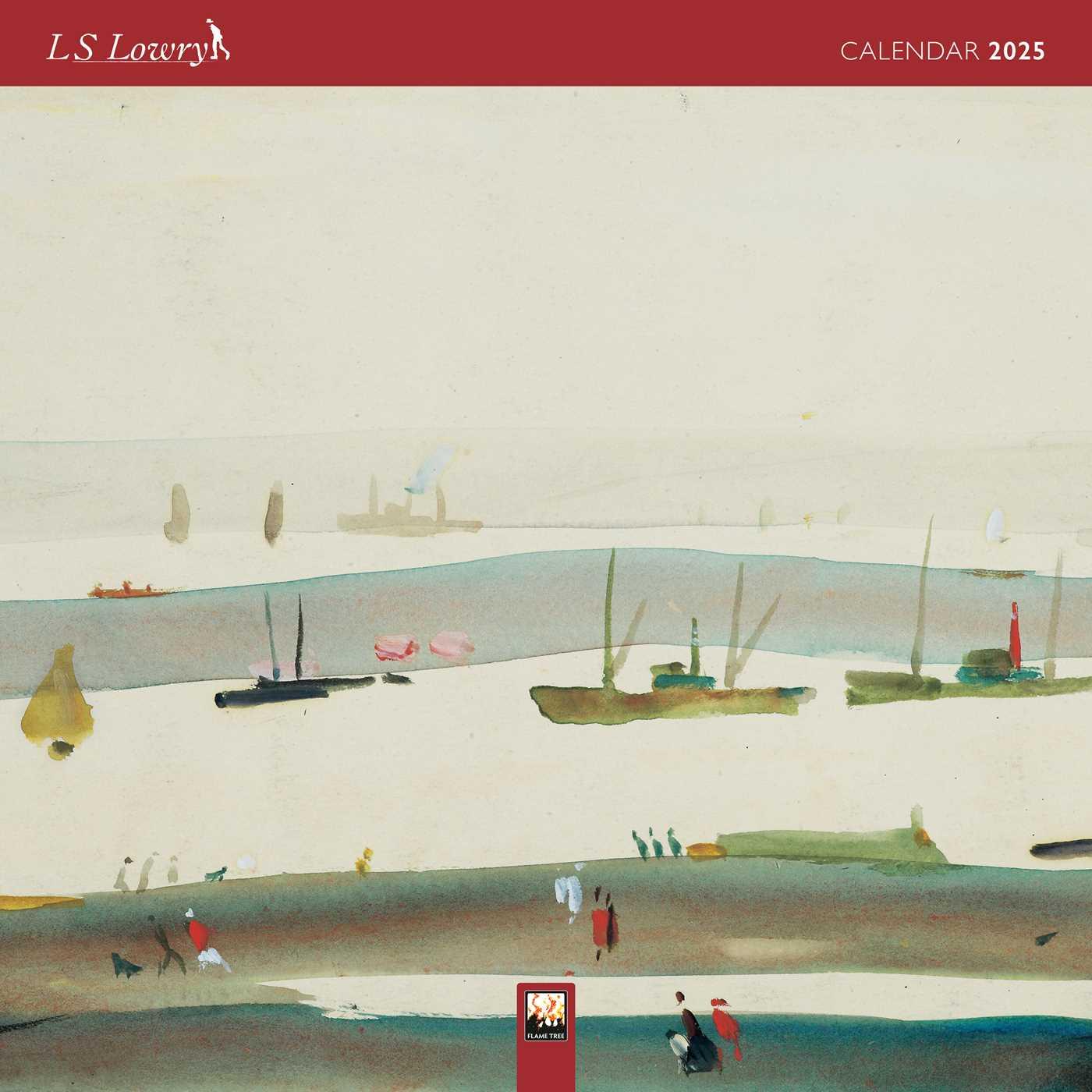 Календар/тефтер L.S. Lowry Wall Calendar 2025 (Art Calendar) 