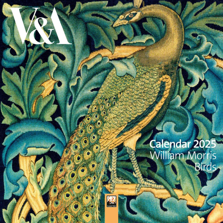 Kalender/Terminbuch V&a: William Morris Birds Mini Wall Calendar 2025 (Art Calendar) 