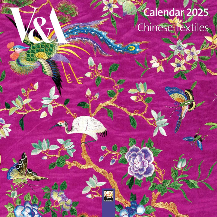 Naptár/Határidőnapló V&a: Chinese Textiles Mini Wall Calendar 2025 (Art Calendar) 