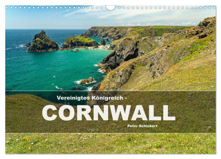 Kalender/Terminbuch Vereinigtes Königreich - Cornwall (Wandkalender 2025 DIN A3 quer), CALVENDO Monatskalender 