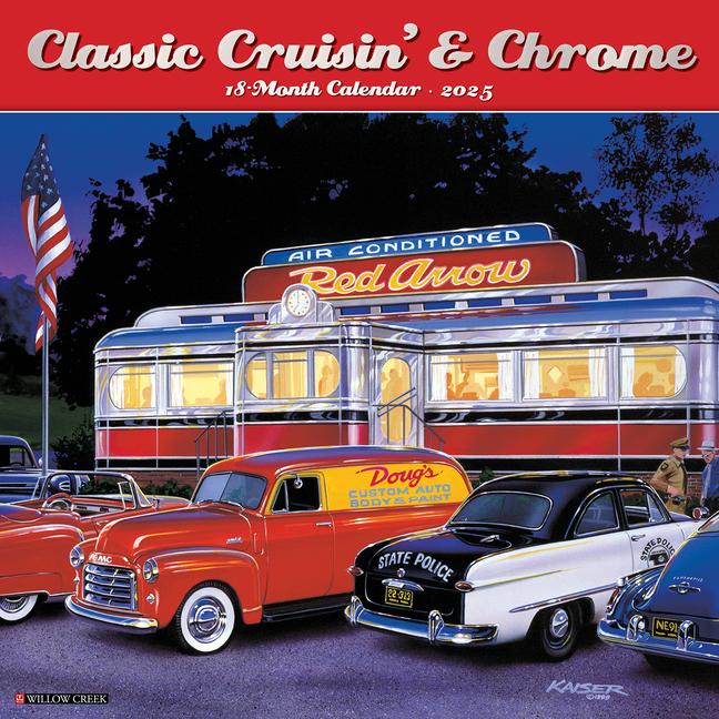 Calendrier/agenda CAL 25 CLASSIC CRUISIN & CHROME 2025 WALL