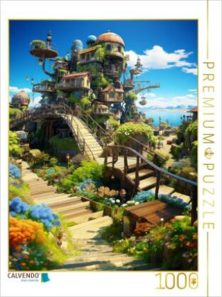 Gra/Zabawka CALVENDO Puzzle Anime Manga Landschaft | 1000 Teile Lege-Größe 64x48cm Foto-Puzzle für glückliche Stunden Calvendo