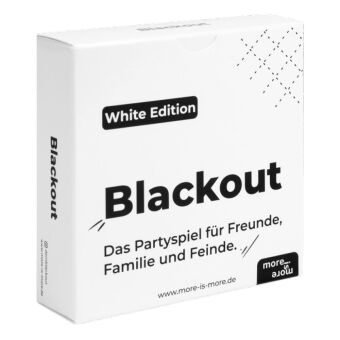 Spiel/Spielzeug Blackout - White Edition more is more