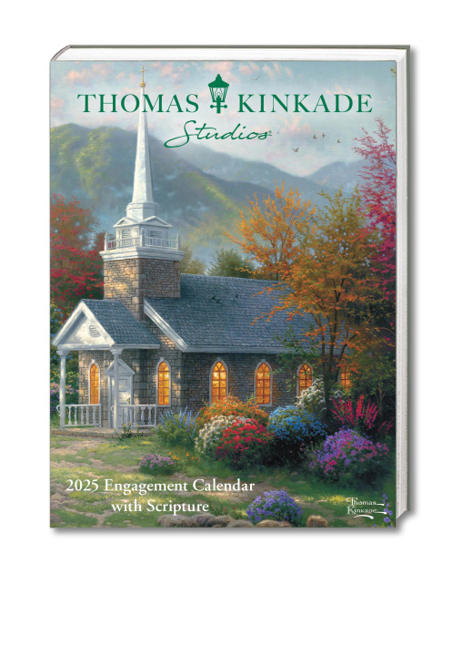 Kalendár/Diár CAL 25 THOMAS KINKADE 12MO ENGMT SCRIPT ENGMT