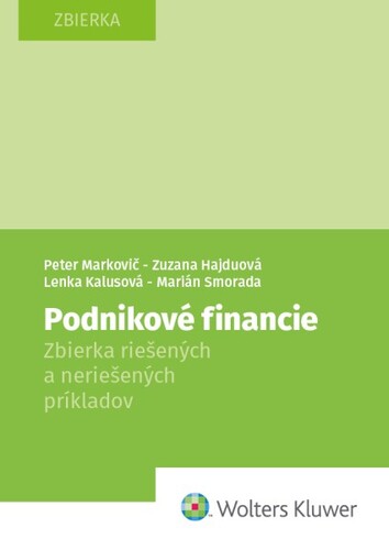 Kniha Podnikové financie Peter Markovič
