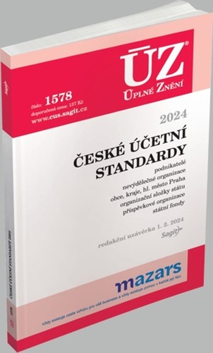 Carte ÚZ 1578 České účetní standardy 