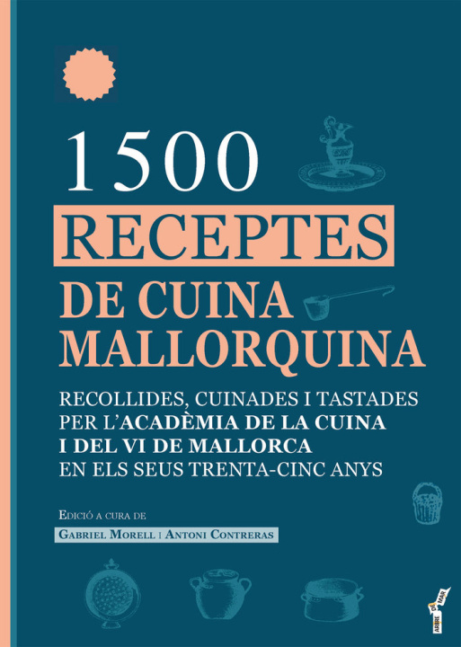 Könyv 1500 RECEPTES DE CUINA MALLORQUINA 
