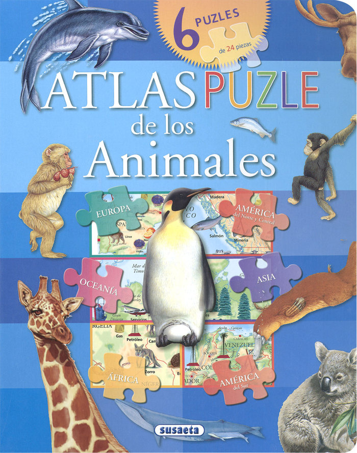 Kniha ATLAS PUZLE DE LOS ANIMALES SUSAETA EDICIONES