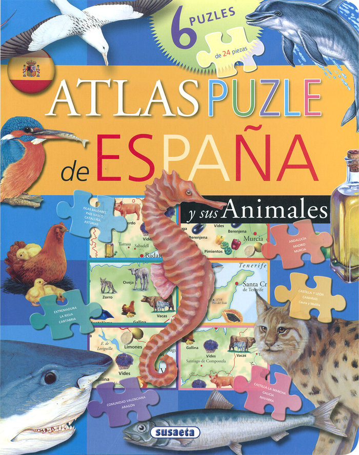 Könyv ATLAS PUZLE DE ESPAÑA SUSAETA EDICIONES