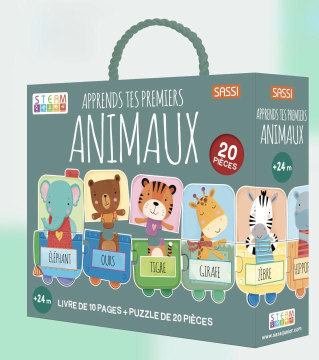 Carte Steam puzzle - Apprends tes premiers animaux  - N.E. 2024 (restyling) Tomè