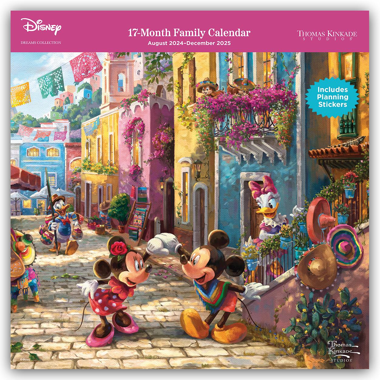 Kalendár/Diár CAL 25 DISNEY DREAMS COLL THOMAS KINKADE WALL