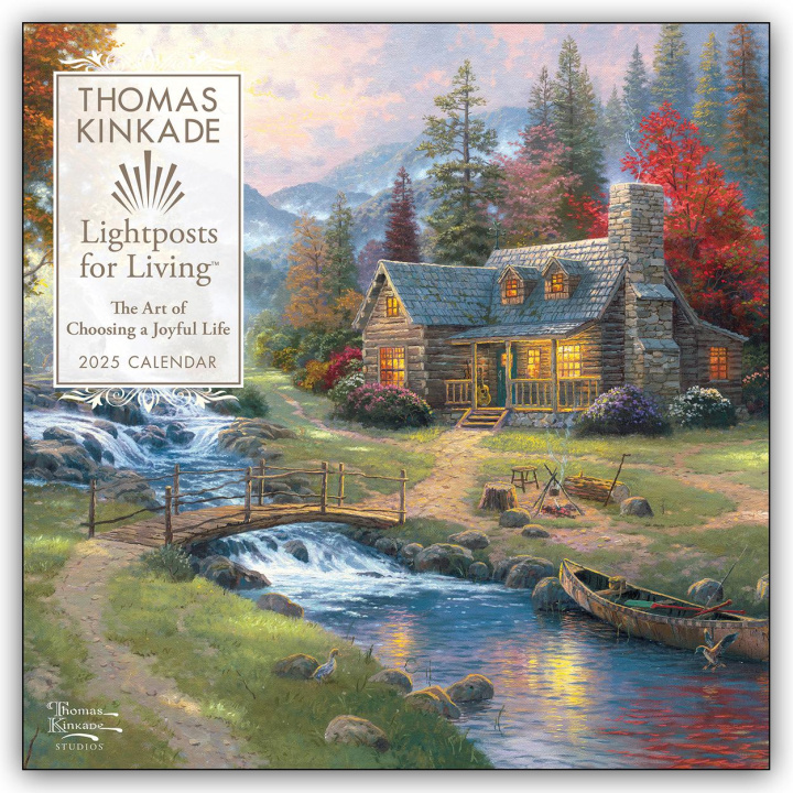 Kalendarz/Pamiętnik CAL 25 THOMAS KINKADE LIGHTPOSTS FOR LIV WALL