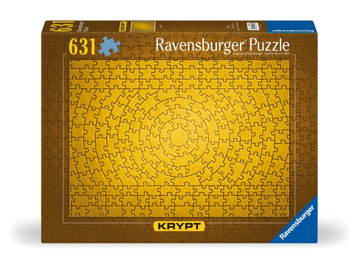 Gra/Zabawka Ravensburger Puzzle 12000047 - Krypt Puzzle Gold - Schweres Puzzle für Erwachsene und Kinder ab 14 Jahren, mit 631 Teilen 