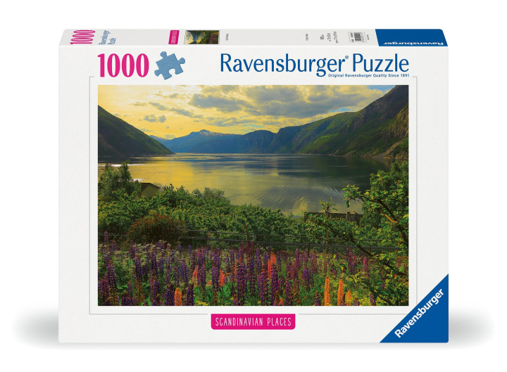 Gra/Zabawka Ravensburger Puzzle Scandinavian Places 12000115 - Fjord in Norwegen - 1000 Teile Puzzle für Erwachsene und Kinder ab 14 Jahren 