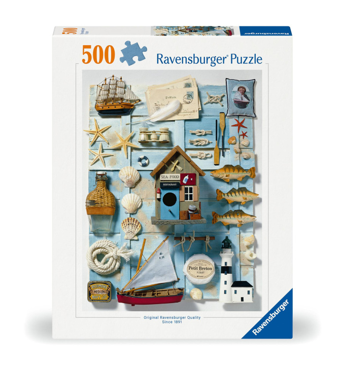 Gra/Zabawka Ravensburger Puzzle 12000223 - Maritimes Flair - 500 Teile Puzzle für Erwachsene und Kinder ab 12 Jahren 