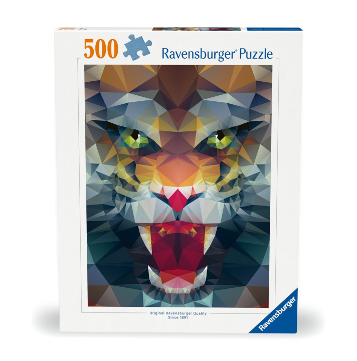 Gra/Zabawka Ravensburger Puzzle - 12000239 Löwe aus Polygonen - 500 Teile 