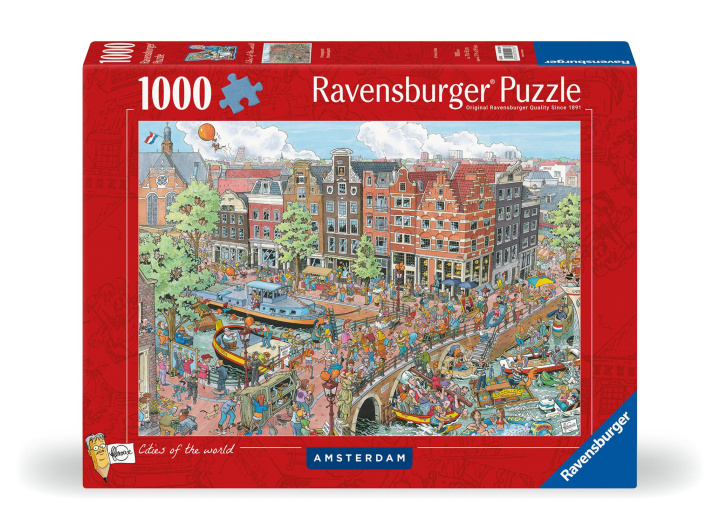 Játék Ravensburger Puzzle 12000296 - Amsterdam - 1000 Teile Puzzle für Erwachsene und Kinder ab 14 Jahren 