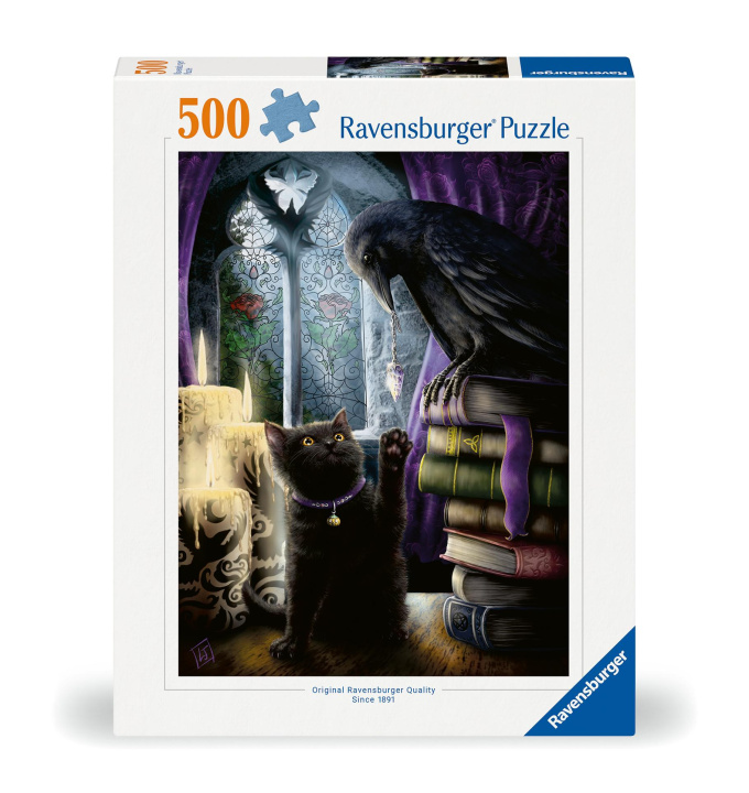 Gra/Zabawka Ravensburger Puzzle 12000314 Rabe und Katze im Turmzimmer 500 Teile Puzzle 