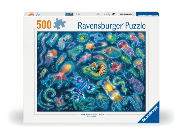 Gra/Zabawka Ravensburger Puzzle 12000362 - Farbenfrohe Quallen - 500 Teile Puzzle für Erwachsene und Kinder ab 12 Jahren 