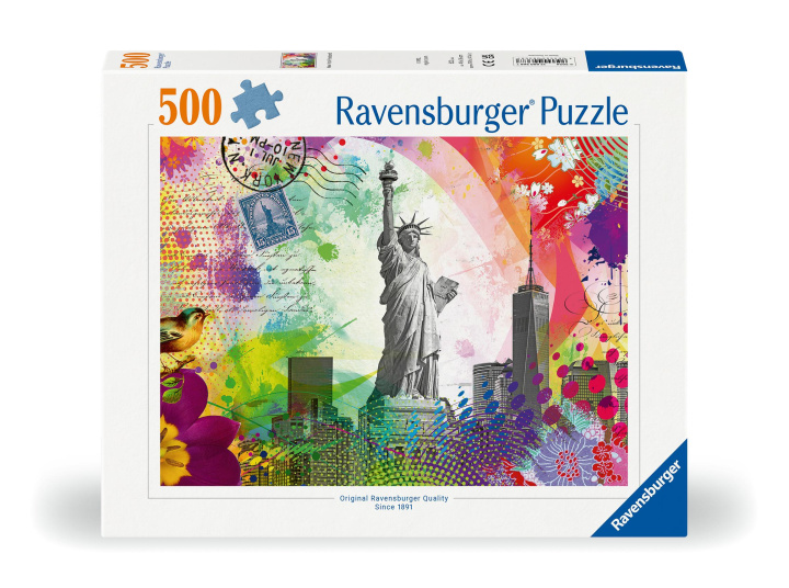 Carte Ravensburger Puzzle 12000368 Postkarte aus New York - 500 Teile Puzzle für Erwachsene und Kinder ab 12 Jahren 