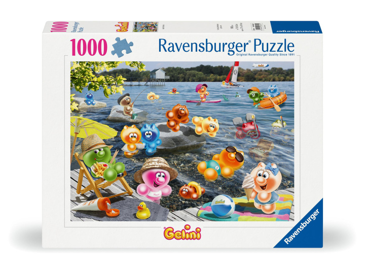 Gra/Zabawka Ravensburger Puzzle 12000625 - Gelini Seepicknick - 1000 Teile Puzzle für Erwachsene und Kinder ab 14 Jahren 