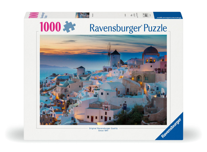 Game/Toy Ravensburger Puzzle 12000663 - Abend in Santorini, Griechenland - 1000 Teile Puzzle für Erwachsene und Kinder ab 14 Jahren 