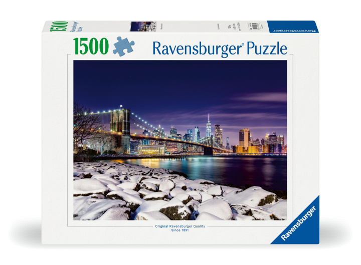 Gra/Zabawka Ravensburger Puzzle 12000734 - Winter in New York - 1500 Teile Puzzle für Kinder und Erwachsene ab 14 Jahren 