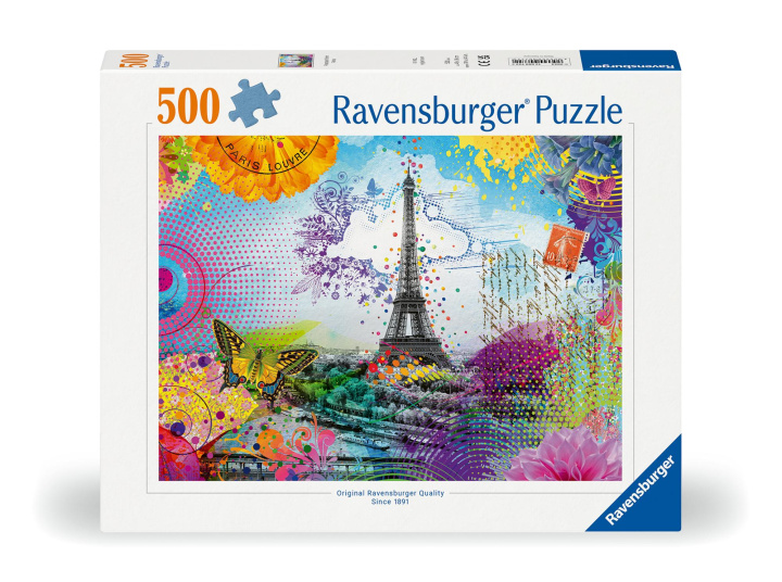 Hra/Hračka Ravensburger Puzzle 12000772 Postkarte aus Paris - 500 Teile Puzzle für Erwachsene ab 12 Jahren 