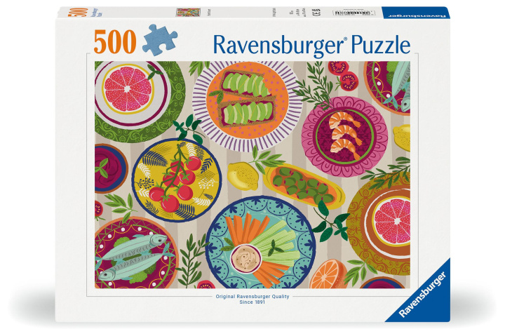 Gra/Zabawka Ravensburger Puzzle 12000776 - Leckeres Picknick - 500 Teile Puzzle für Erwachsene ab 12 Jahren 