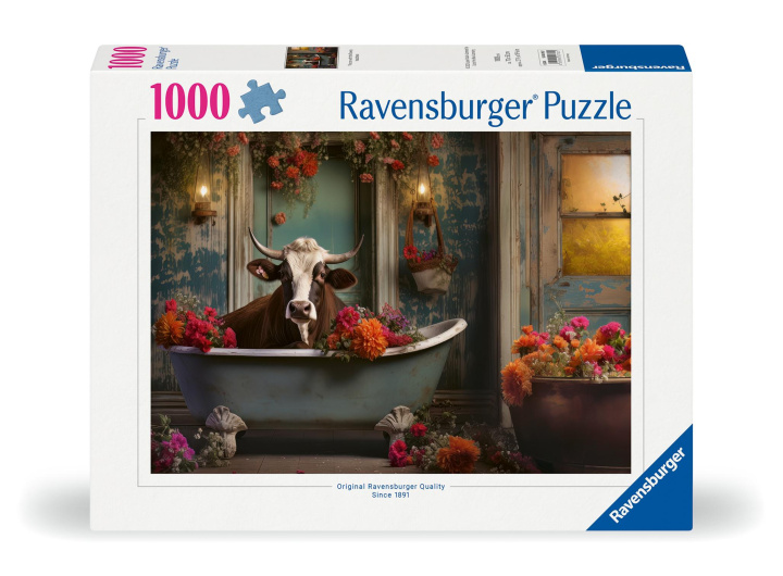 Jeu/jouet Ravensburger Puzzle 12000782 - Die Kuh in der Badewanne- 1000 Teile Puzzle für Erwachsene ab 14 Jahren 