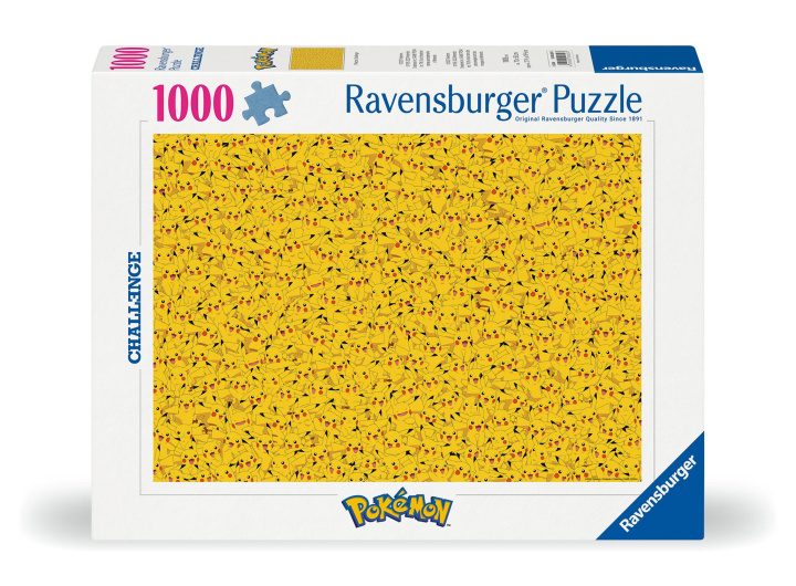 Game/Toy Ravensburger Puzzle 12000829 - Pikachu Challenge - 1000 Teile Pokémon Puzzle für Erwachsene und Kinder ab 14 Jahren 