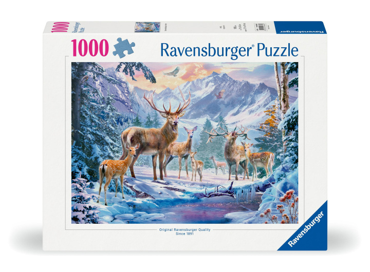 Jeu/jouet Ravensburger Puzzle 12000888 - Rehe und Hirsche im Winter - 1000 Teile Puzzle für Erwachsene und Kinder ab 14 Jahren 