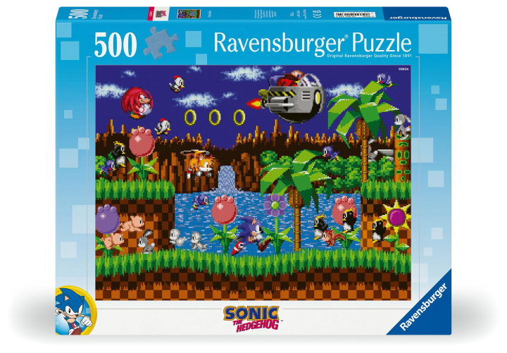 Játék Ravensburger Puzzle 12001135 - Sonic - 500 Teile Sonic the Hedgehog Puzzle für Erwachsene und Kinder ab 12 Jahren 