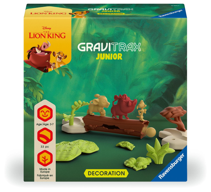 Παιχνίδι/Επιτραπέζιο παιχνίδι Ravensburger 23862 GraviTrax Junior Extension Disney Lion King, Murmelbahn für Kinder ab 3 Jahren, mit Spielfiguren aus der König der Löwen-Welt 