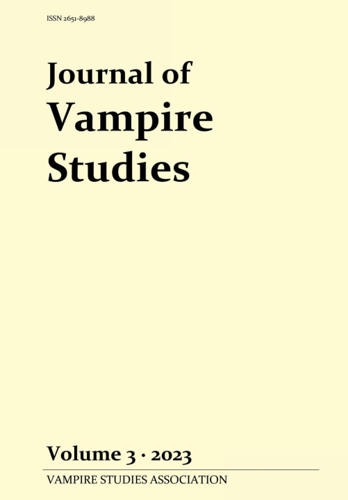 Knjiga Journal of Vampire Studies Anthony Hogg
