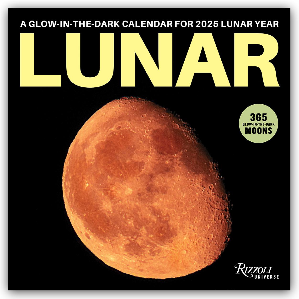 Kalendár/Diár Lunar 2025 Wall Calendar Rizzoli Universe