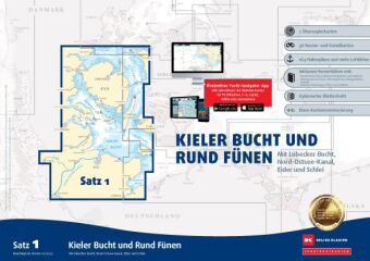 Tiskovina Sportbootkarten Satz 1: Kieler Bucht und Rund Fünen (Ausgabe 2024) 