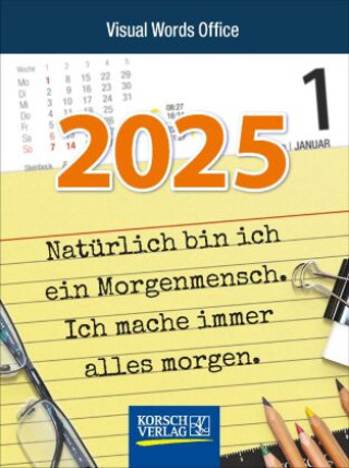 Calendar/Diary Visual Words Office 2025 