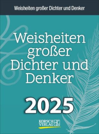 Calendar / Agendă Weisheiten großer Dichter und Denker 2025 