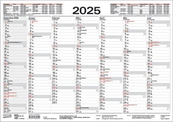 Kalender/Terminbuch Tafelkalender A4 "Stabil" 2025 